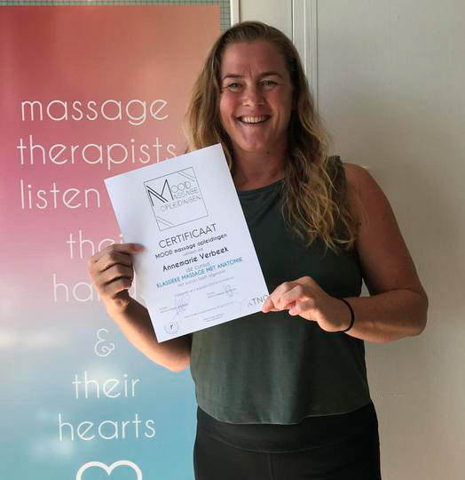 Certificaat Mood Massage opleidingen 